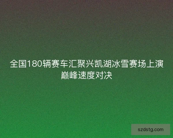 全国180辆赛车汇聚兴凯湖冰雪赛场上演巅峰速度对决